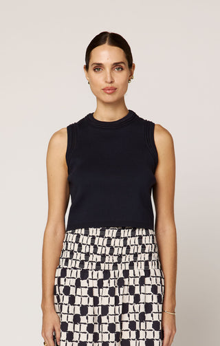 Jade Top - Midnight Blue