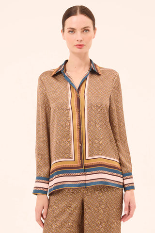 Brook Top - Tile Scarf & Allover