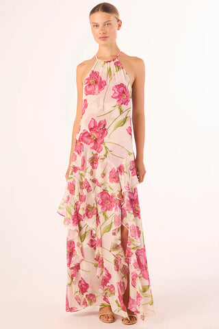 Novah Dress - Fushsia Blooms