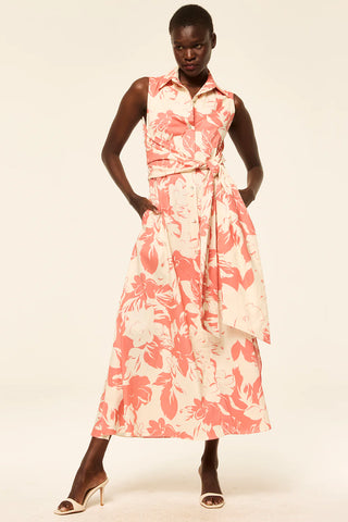 Jessy Dress - Coral Blooms