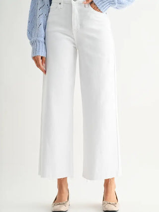 Scissor Cut Wide Leg - Optic White