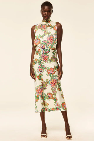 Fay Skirt - Floral Lattice