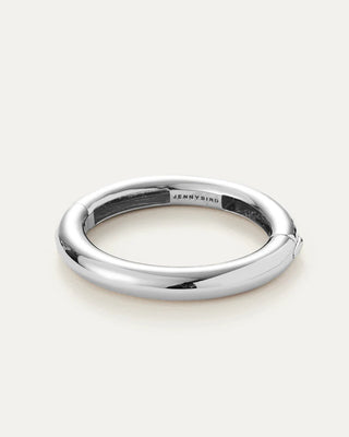 Gia Mega Bangle High Polished Silver