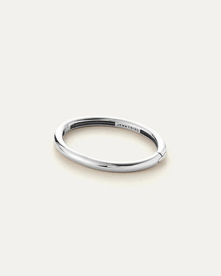 Gia Bangle High Polish Silver