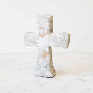 Jericho Cross Antique - White