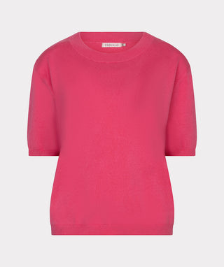 Short Sleeve Sweater - Azalea Pink