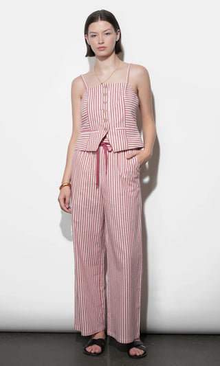 Audrey Vest Top -Berry