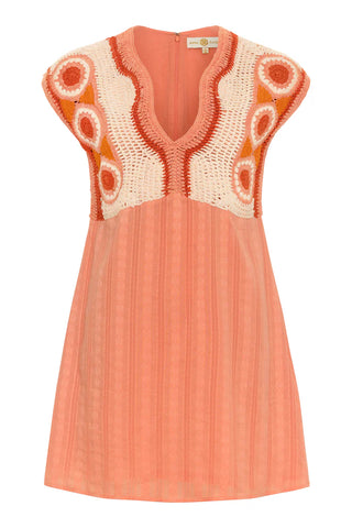 Ally Dress - Coral Crochet