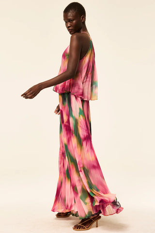 Ilona Skirt - Blurred Hibiscus