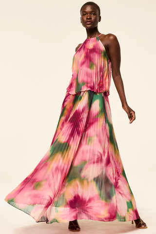 Ilona Skirt - Blurred Hibiscus