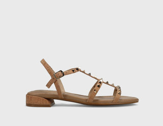 Becky - Natural Cork Gold Studs