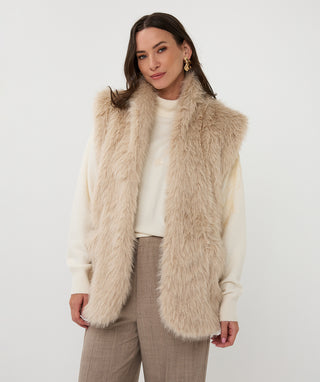Gilet Hairy Vest - Sand