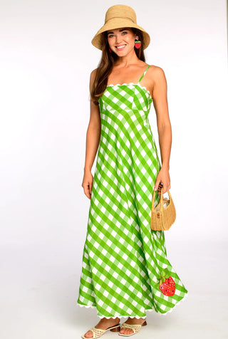 Annalisa Dress - Green Gingham