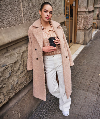 Boucle Coat - Sand