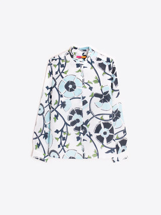 Floral Print Shirt - Blue/Green