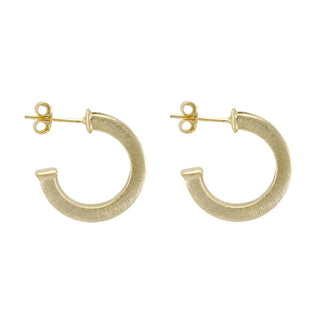 BR1945 Bianca Hoops - Brushed Gold