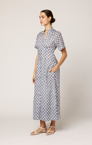 Lucero Ankle Dress - Piazze Check