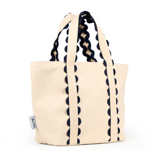 Mini Nantucket Tote - Navy/Natural