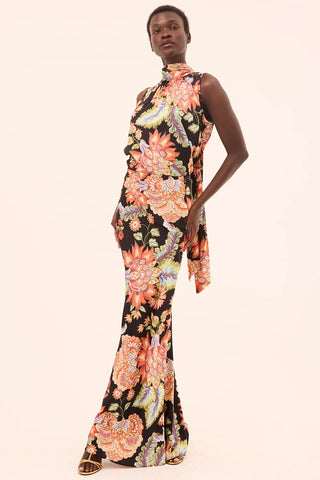 Sierra Skirt - Fiery Flora Satin