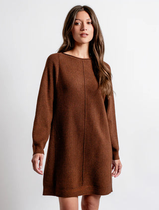 Assima Sweater Dress - Brownie