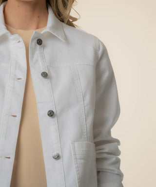 Matilda Crop Trucker Jacket W/ Patch Pockets