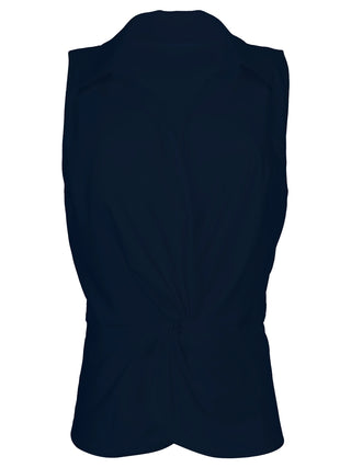 Sara Sleeveless Top W/ Twisted Front