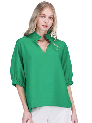 Collar Top - Green
