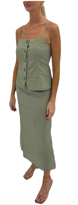 Dillon Skirt - Hunter Plaid