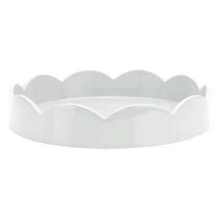8.5 x 8.5 Scallop Tray - White