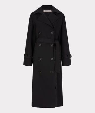 Long Trench Coat - Black