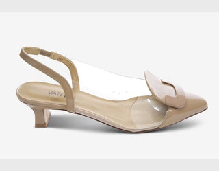 Tamira Heel - Light Taupe Patent