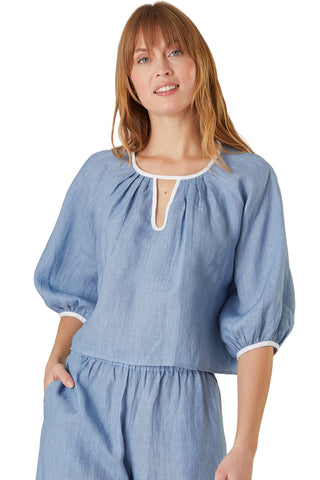 Travel Top - Chambray