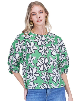 Twisted Cuff Top - Willow Petal