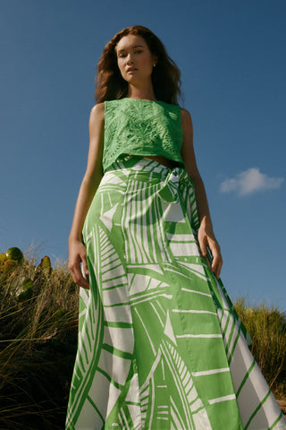 Estine Wrap Skirt - Verdant