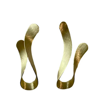 Yoo-Hoo Studs - Brushed Gold